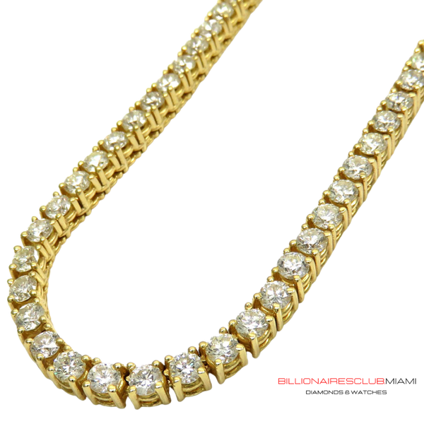 20pt Diamond Tennis Chain 14k Solid Gold