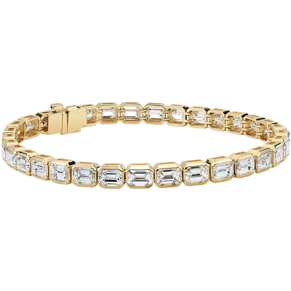 Emerald-Cut Diamond Eternity Bracelet